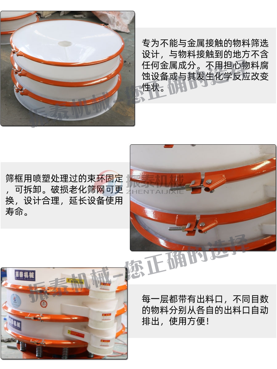 稀土氧化物塑料振動篩細(xì)節(jié)